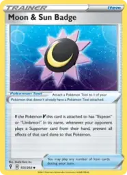 Reference image of Moon & Sun Badge, Evolving Skies