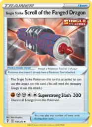 Reference image of Single Strike Scroll of the Fanged Dragon, Evolving Skies