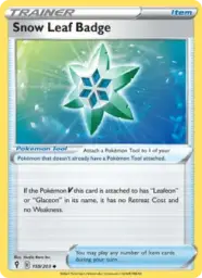 Reference image of Snow Leaf Badge, Evolving Skies