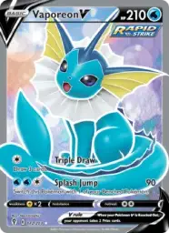 Reference image of Vaporeon V, Evolving Skies