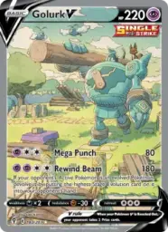 Reference image of Golurk V, Evolving Skies