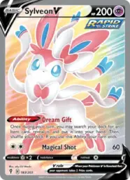 Reference image of Sylveon V, Evolving Skies