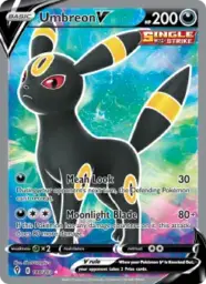 Reference image of Umbreon V, Evolving Skies
