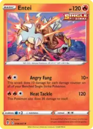 Reference image of Entei, Evolving Skies