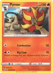 Reference image of Pyroar, Evolving Skies