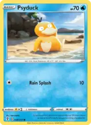 Reference image of Psyduck, Evolving Skies