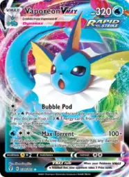 Reference image of Vaporeon VMAX, Evolving Skies