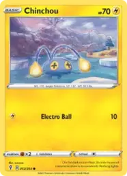 Reference image of Chinchou, Evolving Skies