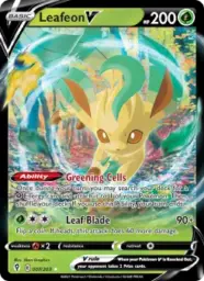 Reference image of Leafeon V, Evolving Skies