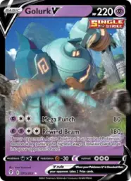 Reference image of Golurk V, Evolving Skies