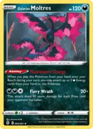 Reference image of Galarian Moltres, Evolving Skies