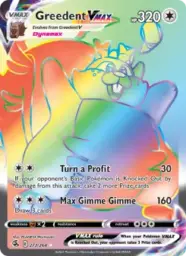Reference image of Greedent VMAX, Fusion Strike