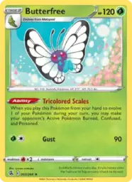Reference image of Butterfree, Fusion Strike