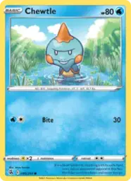 Reference image of Chewtle, Fusion Strike
