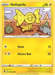 Reference image of Helioptile, Fusion Strike