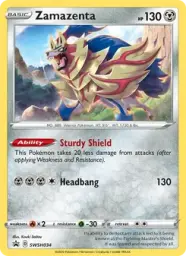 Zamazenta · SWSH Black Star Promos · SWSH034/307