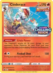 Cinderace · SWSH Black Star Promos · SWSH112/307