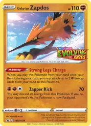 Galarian Zapdos · SWSH Black Star Promos · SWSH124/307