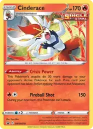 Cinderace · SWSH Black Star Promos · SWSH278/307