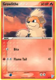 Growlithe · EX trainer Kit 2 (Minun) · 4/12