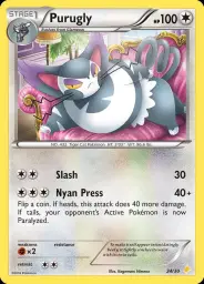 Purugly · XY trainer Kit (Pikachu Libre) · 24/30